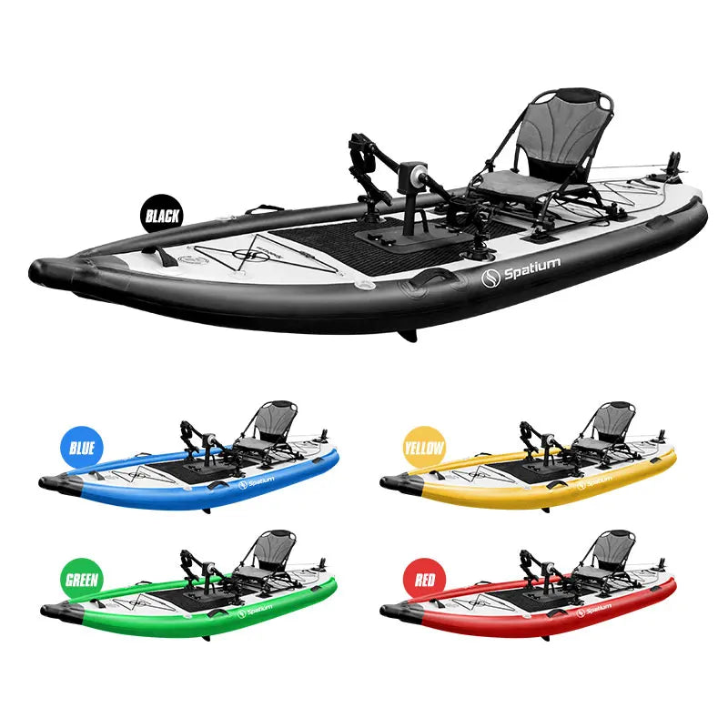 Inflatable PVC Kayak with Foot Pedal, Drifting, Adjustable Drifting, Tax Free, Home Delivery, Factory Price, 335*112*10cm